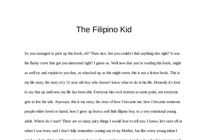 story of life essay tagalog