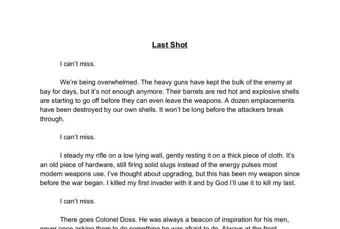 write a science fiction short story for you