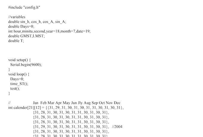 do your arduino codes