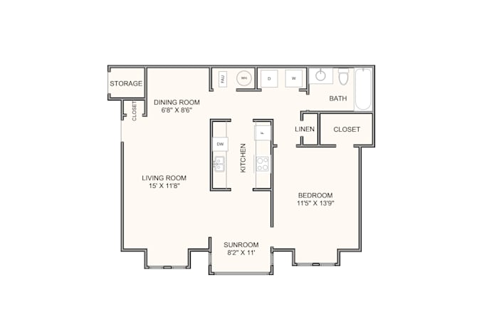 redraw floorplans sketches for realestate