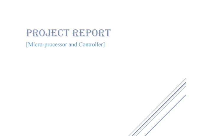 create project reports related any project
