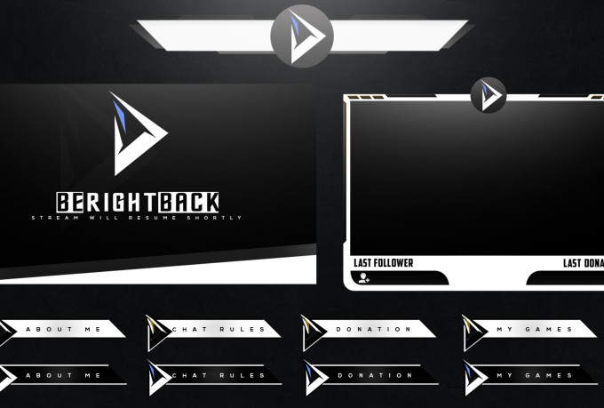 Create your twitch overlay and logo, mascot by Sara495