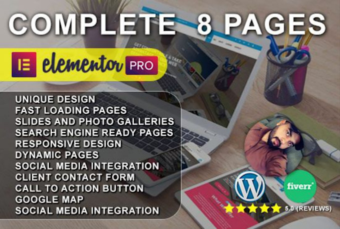 create website with contact form and payments elementor pro
