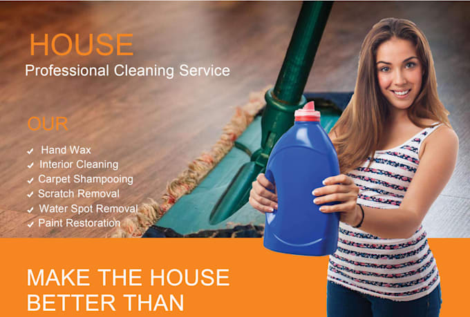 make 10 cleaning company flyers