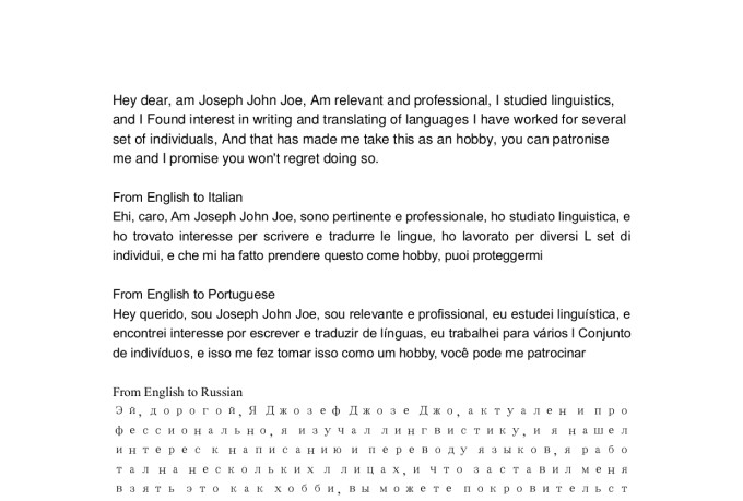 professionally translate spanish, portuguese, italian