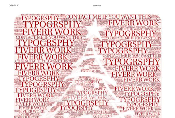 Do Word Art For Your Described Words By Ahmadshafiq777 Fiverr