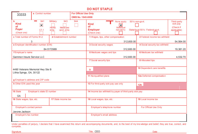 Prepare form w2 w3 1099 misc form 941, 940, 944 by Cpa__accountant | Fiverr