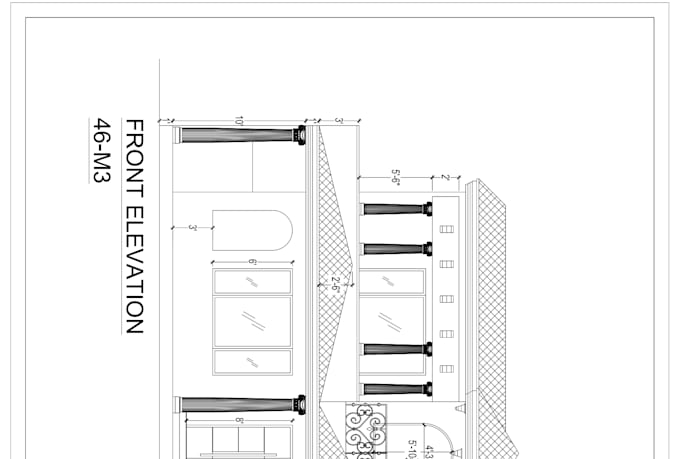 provide detailed 2d drawings from given instructions