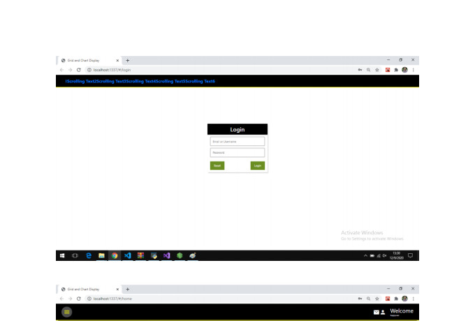 create website using angular, react, javascript and jquery