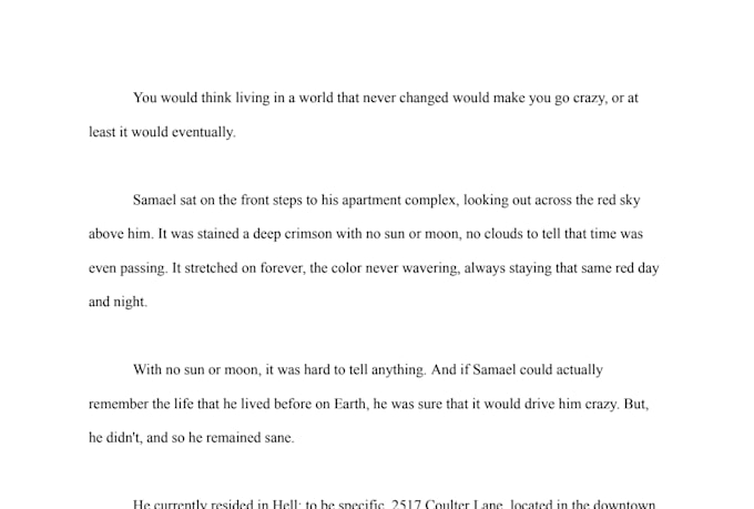 write an original fanfiction or short story