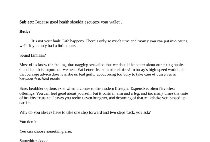 translate your idea into the perfect email copy