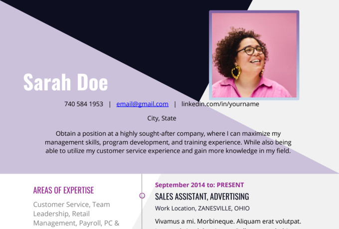 let me help you create a resume for your job search