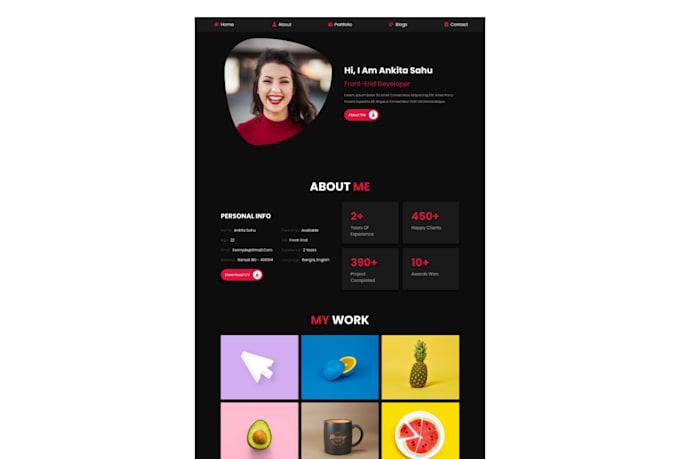 Create responsive html landing page design by Asifh0ssain | Fiverr