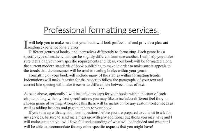 format your book for amazon, KDP or other