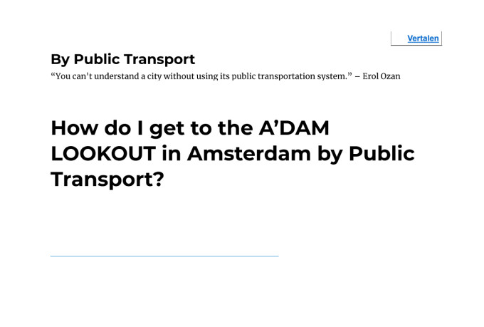 write public transport directions for you