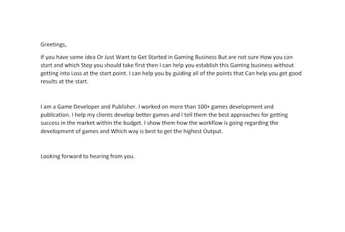 do consultation and discussion about your gaming project