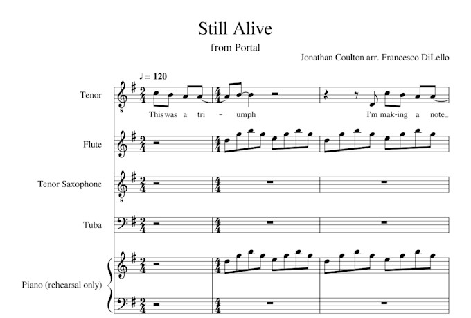 transpose sheet music into any key