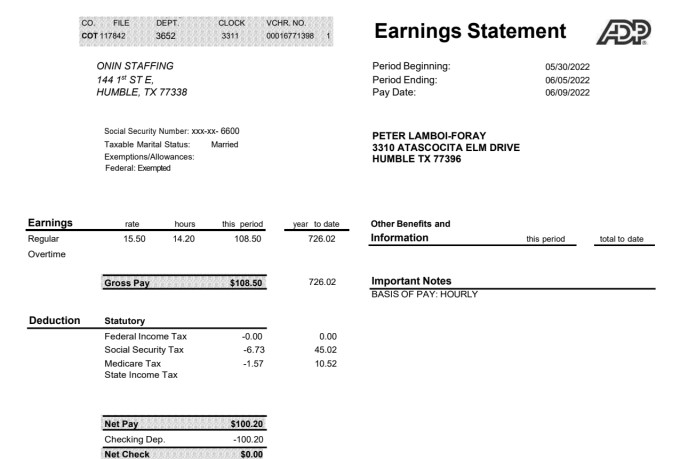 Do paystubs, payroll,w2, 1040, schedule c, checkstubs by Tax_teacher ...