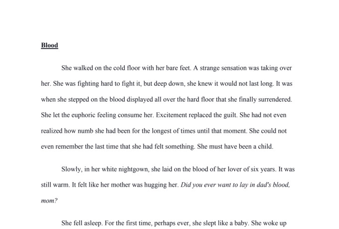 write thriller stories for you