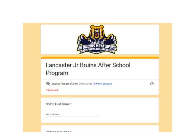 create google forms, jotforms for online registrations