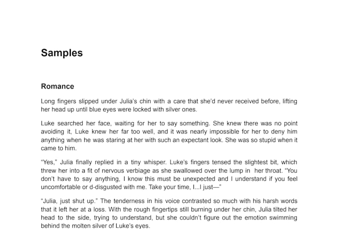 Write your story or fanfiction by Jesica_writer | Fiverr