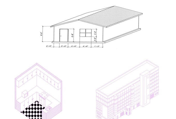 do isometric design and drawings