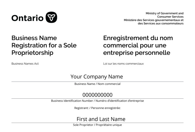 Register business name in ontario canada by Launchko Fiverr