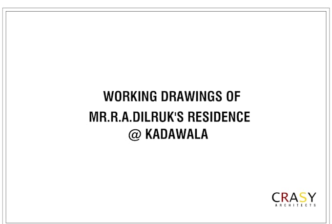 do your building architectural working drawings