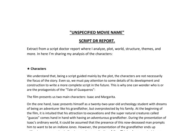 be your script doctor