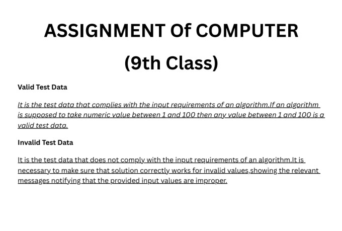 assignment 9th class english