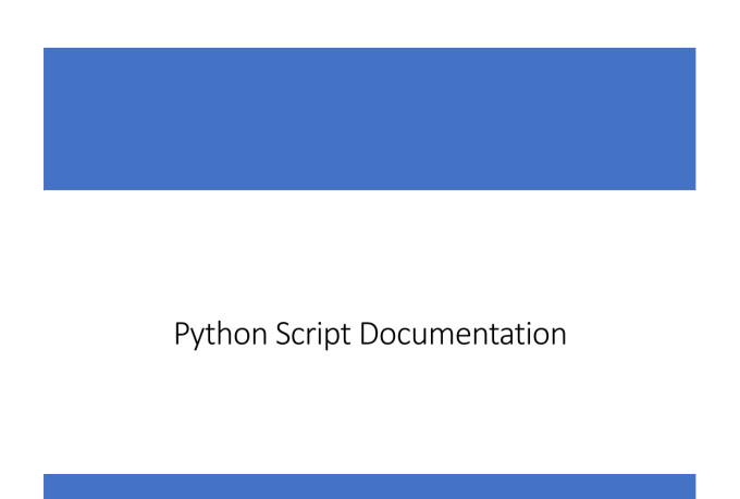 Create a script in python by Kristianbuddy | Fiverr