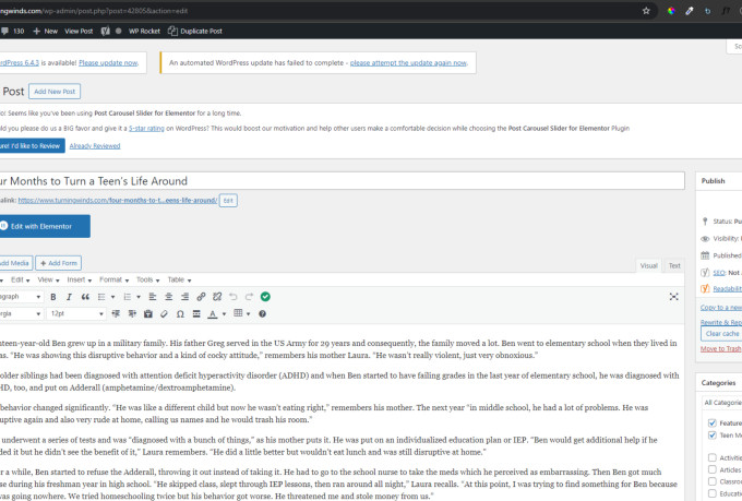 upload content, blog and article posting as wordpress virtual assistant