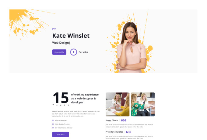 build responsive, static website or HTML,CSS landing page
