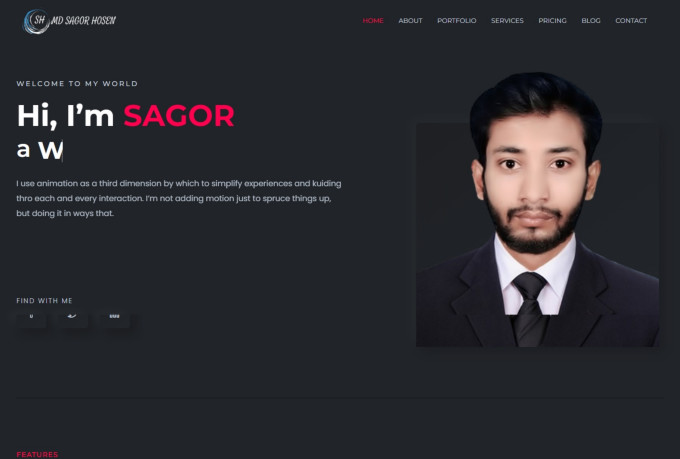 professional responsive portfolio website in wordpress