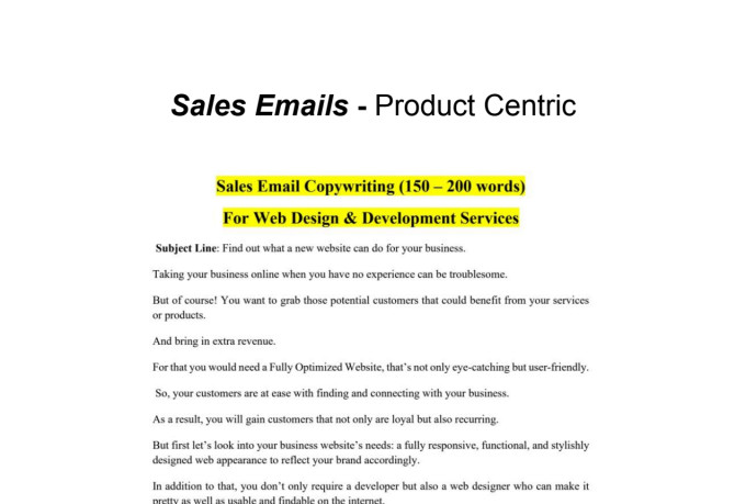 do copywriting for your digital and physical products