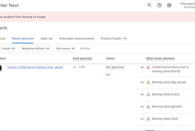 setup google merchant center and fix all gmc policy issues