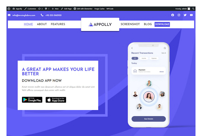 convert figma to wordpress, PSD to wordpress, figma to elementor or acf, divi