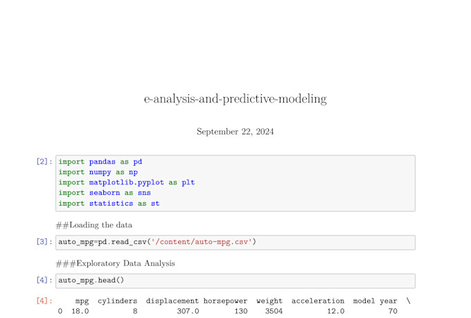 Perform eda and visualization using python by Muneer_khan45 | Fiverr