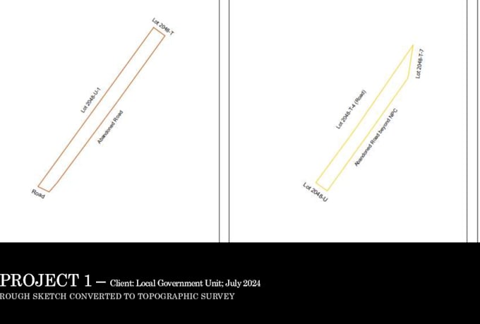 create a lot plan or a vicinity map based on a tct or technical description
