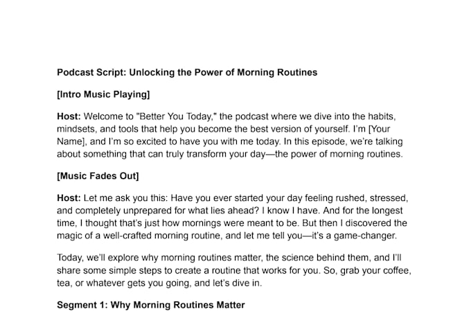 craft engaging podcast scripts that stand out