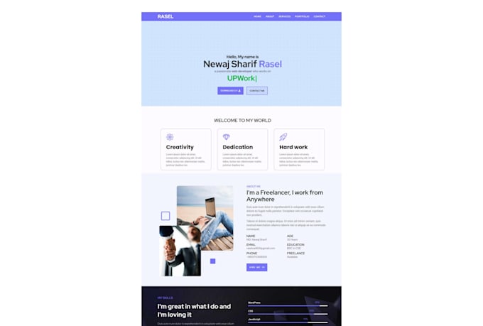 build or redesign a responsive wordpress website using elementor