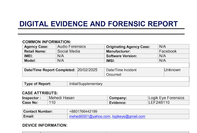 conduct expert audio and video forensics to identify tampering and manipulation