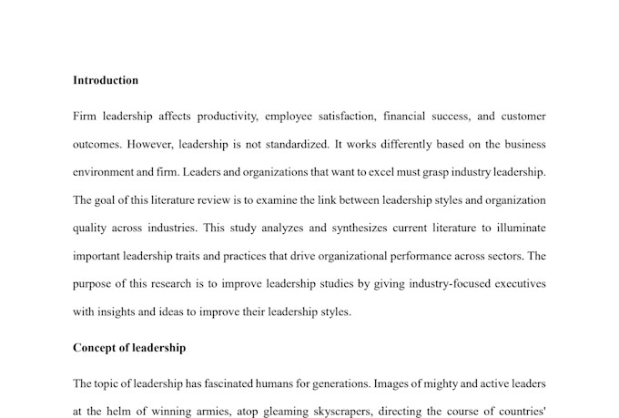 write or edit leadership and management essay and assignment