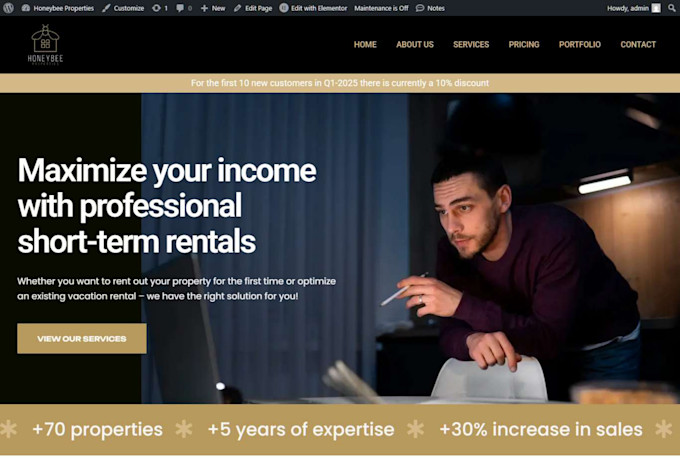 design or redesign a modern responsive wordpress website