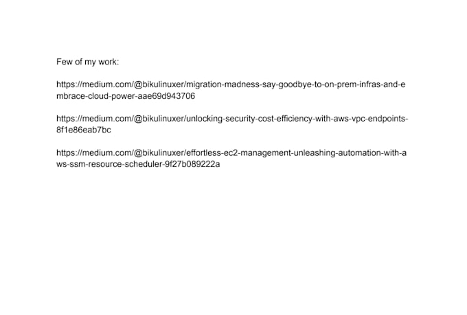 be your AWS solutions architect , devops consultant