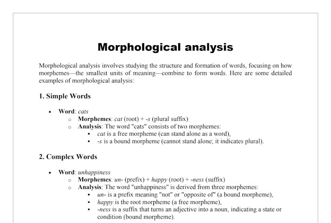 professionally assist you in morphology and syntax