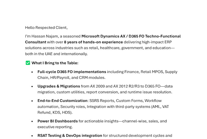microsoft dynamics ax and d365 fo consultant for implementation and support
