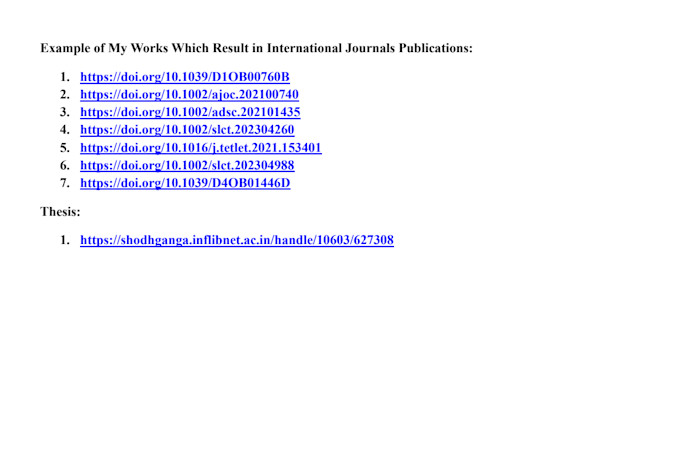 design molecules for google scholar, scopus indexed journal