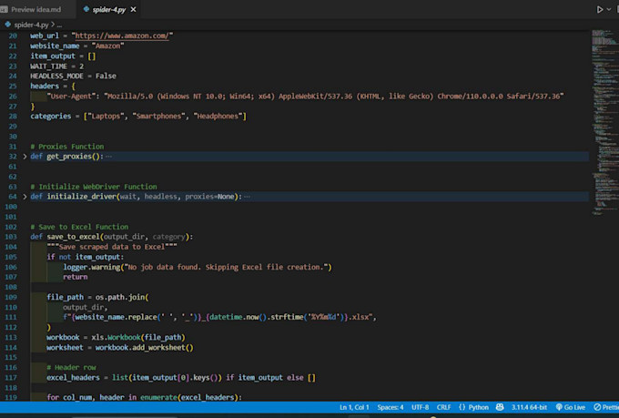 do web scraping, and build web automation bots using selenium