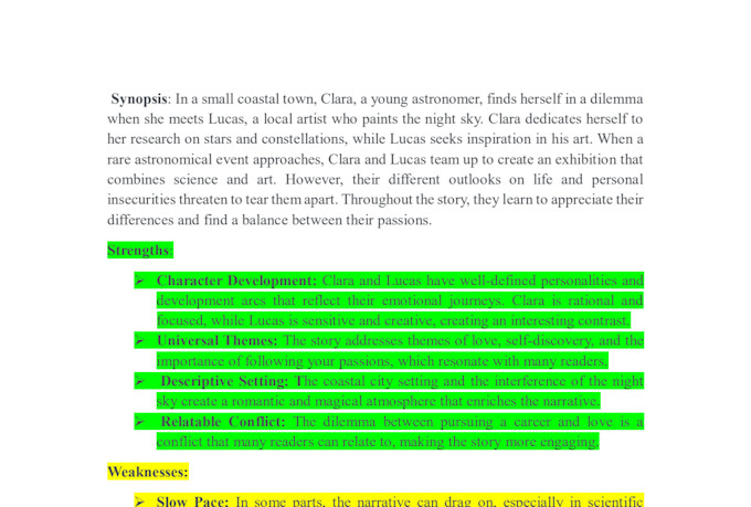 professional beta reader, helping you improve your writing